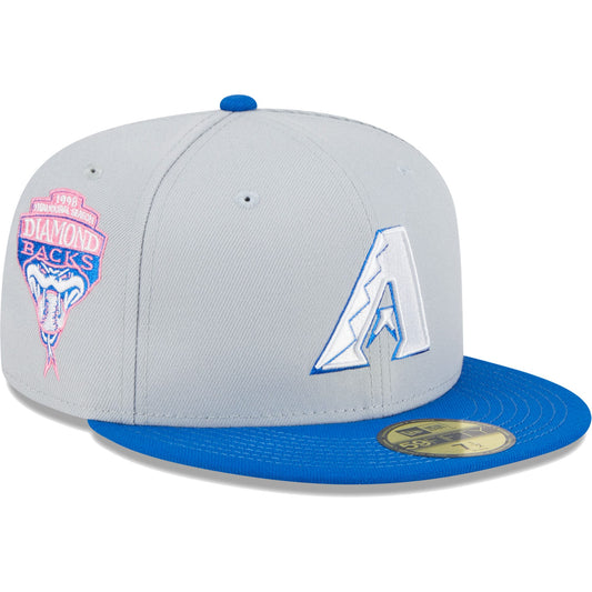 Arizona Diamondbacks New Era Dolphin 59FIFTY Fitted Hat - Gray/Blue